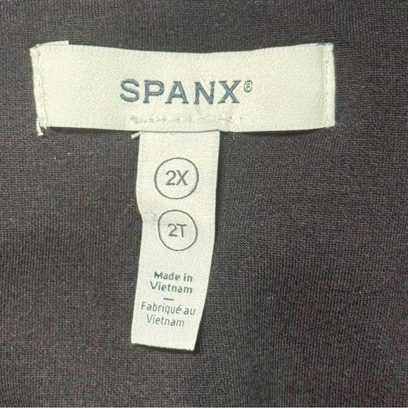 SPANX Air Essential Strapless Jumpsuit 2X Tall Black Airluxe WideLeg Comfy Femme - Picture 5 of 17